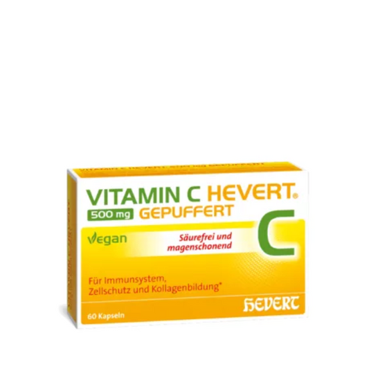 Vitamin C Hevert 500 mg buffered 60 Capsules